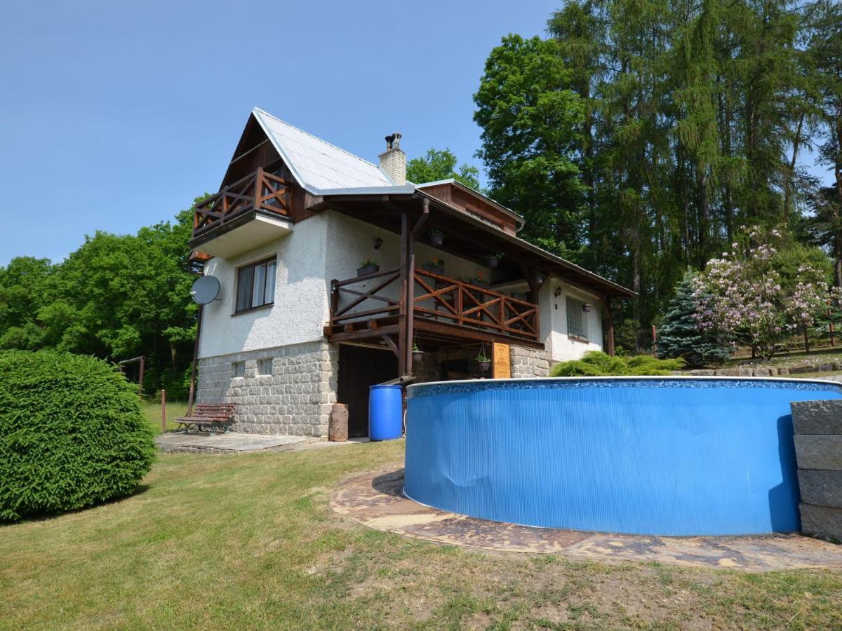 Villa House With The Pool And Fenced Garden Hnanice  Exterior foto