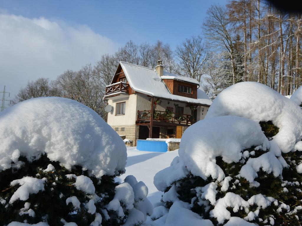 Villa House With The Pool And Fenced Garden Hnanice  Exterior foto
